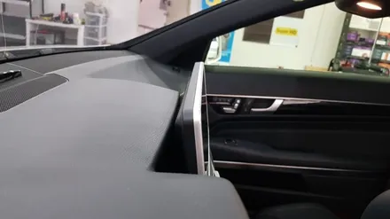 [분당벤츠전문점] 벤츠 A207 E200 카브리올레 국산 12.3인치 대화면 와이드 모니터 + 구글공식인증 안드로이드 카블릿 M2C100 설치 / 성남 분당구 정자동