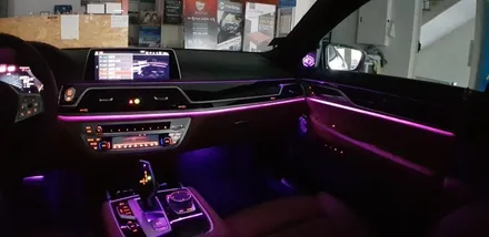 [분당수입차전문점] BMW 7시리즈 G11 740LI 2020년식 회오리 엠비언트, 미드스피커 엠비언트, 센터스피커 엠비언트 교체 / 성남 분당구 정자동