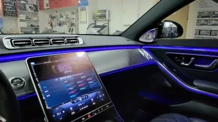 분당 벤츠전문 카알터 W223 S400d 액티브엠비엄트 4d전동트위터 옵틱글래스 광각사이드미러 교체 레트로핏 1인시공 / 성남 분당구 정자동