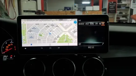 [분당 벤츠 전문점] 벤츠 X253 GLC클래스 GLC220d 너무 불편한 순정 네비게이션 중국산 모니터나 중국산 카플레이 안드로이드오토 보다 편리한 순수국산 안드로이드 카블릿 M / 성남 분당구 정자동