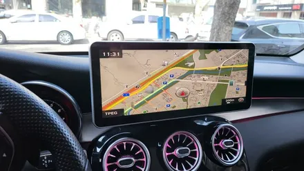 GLC350e 국산12.3 모니터교체 M2C200PLUS AUX코딩 순정GPS연동 파크라케이블 순정버튼 통풍시트 순정64색 엠비언트변경 데쉬보드엠비언트 송풍구엠비언트 / 성남 분당구 정자동