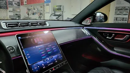 분당 벤츠전문 카알터 W223 S400d 액티브엠비엄트 4d전동트위터 옵틱글래스 광각사이드미러 교체 레트로핏 1인시공 / 성남 분당구 정자동