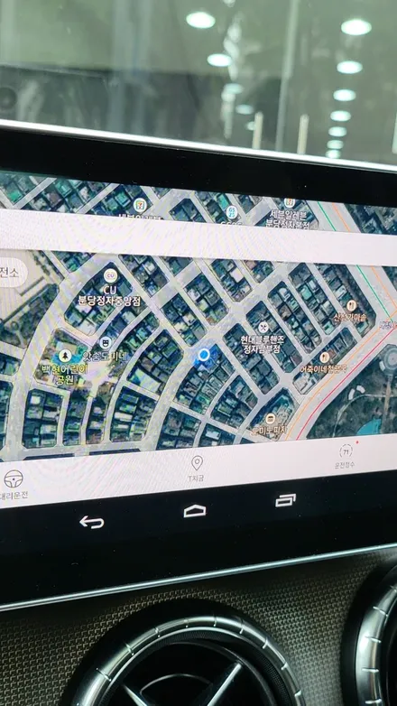 벤츠 CLA250 모니터교체 안드로이드 M2C200APLUS 아틀란 내비게이션 USBAUX 4G LTE 라우터 / 성남 분당구 정자동