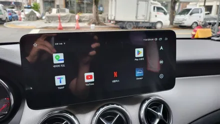 벤츠 GLA200 핸들열선 모니터고장 국산 모니터교체 안드로이드 NV700 내비게이션 카플레이 안드로이드오토 AUX코딩 HD 후방카메라교체 / 성남 분당구 정자동