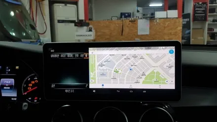 [분당 벤츠 전문점] 벤츠 X253 GLC클래스 GLC220d 너무 불편한 순정 네비게이션 중국산 모니터나 중국산 카플레이 안드로이드오토 보다 편리한 순수국산 안드로이드 카블릿 M / 성남 분당구 정자동