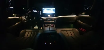 [분당벤츠전문점] 벤츠 CLS W218 CLS400 2017년식 순정 3색 엠비언트를 순정 12색 멀티컬러 엠비언트 시공작업 / 성남 분당구 정자동
