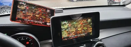분당벤츠전문점 카알터 GLC350e 사이드미러 프레임파손 교체 사각지대개선 옵틱글래스 광각미러교체 국산 안드로이드 M2C200 AUX코딩 순정GPS연동 LTE 무선 WiFi / 성남 분당구 정자동