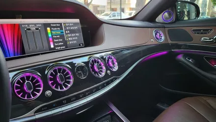 벤츠 W222 S350d 터치 내비게이션 NV700 안드로이드 3D 전동트위터 송풍구엠비언트 풀셋트 1인시공 / 성남 분당구 정자동
