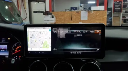 [분당 벤츠 전문점] 벤츠 X253 GLC클래스 GLC220d 너무 불편한 순정 네비게이션 중국산 모니터나 중국산 카플레이 안드로이드오토 보다 편리한 순수국산 안드로이드 카블릿 M / 성남 분당구 정자동