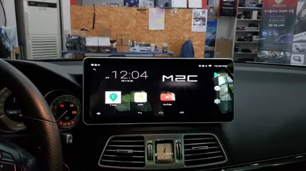 [분당벤츠전문점] 벤츠 A207 E200 카브리올레 국산 12.3인치 대화면 와이드 모니터 + 구글공식인증 안드로이드 카블릿 M2C100 설치 / 성남 분당구 정자동
