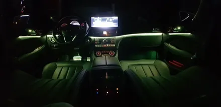 [분당벤츠전문점] 벤츠 CLS W218 CLS400 2017년식 순정 3색 엠비언트를 순정 12색 멀티컬러 엠비언트 시공작업 / 성남 분당구 정자동