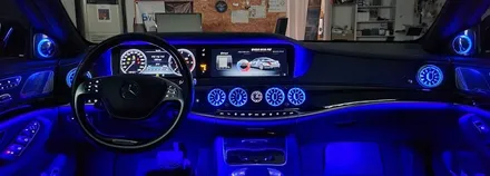 분당벤츠전문점 카알터 S클래스 S350d 중고차 신차만들기 M2C200플러스 국산 고해상도 인터페이스 휴대용무선 WiFi (통신비무료) 순정GPS연동 케이블 순정오디오 AUX코딩 / 성남 분당구 정자동