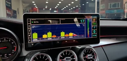 [분당벤츠전문점] 벤츠 C205 C63 AMG쿠페 M2C200플러스 국산12.3인치 모니터 AUX코딩 순정GPS연동 파크라케이블 순정64색변경 엠비언트 전면송풍구 엠비언트 리어송풍 / 성남 분당구 정자동