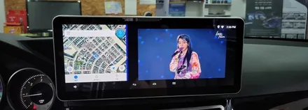 [분당벤츠전문점] 벤츠 E클래스 W212 E220 2014년식 중국산 안드로이드 모니터 탈거 국산 안드로이드 M2C200플러스 네비게이션 국산 고해상도 12.3인치 모니터 AUX코 / 성남 분당구 정자동