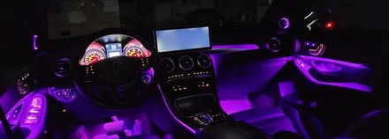 [분당벤츠전문점] 벤츠 GLC X253 GLC220d 2017년식 국산12.3인치 모니터 교체 국산 안드로이드 M2C200플러스 교체 AUX코딩 순정 GPS연동 파크라케이블 통신비 / 성남 분당구 정자동