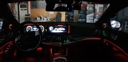 [분당벤츠전문점] 벤츠 W222 S500 아이나비 QXD5000+커넥티드 프로+신형 에너팩 프로12A 보조배터리 설치, 순정 옵션에서 제외된 순정형 3D부메스터 전동트위터 설치 / 성남 분당구 정자동
