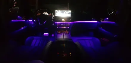 [분당벤츠전문점] 벤츠 CLS W218 CLS400 2017년식 순정 3색 엠비언트를 순정 12색 멀티컬러 엠비언트 시공작업 / 성남 분당구 정자동
