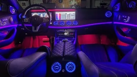 벤츠 E300 QXD1 블랙박스 보조배터리 부메스터 전동트위터 송풍구엠비언트 옵틱글래스광각미러 하이패스교체 / 성남 분당구 정자동