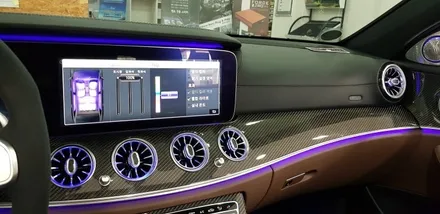 [분당 벤츠 전문점] 벤츠 E클래스 W213 E63 AMG 아이나비 QXD5000 커넥티드 프로, 에너팩프로 보조배터리, 부메스터 3D전동 트위터, 전면&리어 송풍구 엠비언트 / 성남 분당구 정자동
