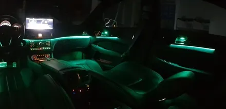 [분당벤츠전문점] 벤츠 CLS W218 CLS400 2017년식 순정 3색 엠비언트를 순정 12색 멀티컬러 엠비언트 시공작업 / 성남 분당구 정자동