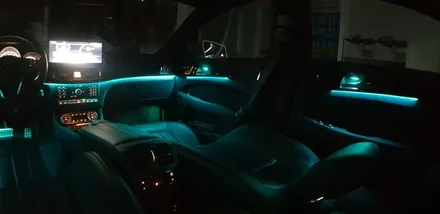 [분당벤츠전문점] 벤츠 CLS W218 CLS400 2017년식 순정 3색 엠비언트를 순정 12색 멀티컬러 엠비언트 시공작업 / 성남 분당구 정자동