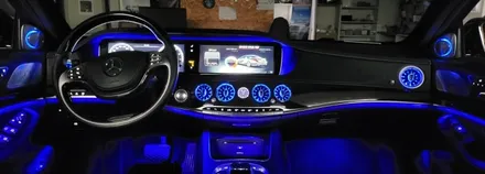 벤츠 카알터 S클래스 S400 M2C200PLUS (옵션별도) IWC 시계교체 부메스터 3D전동 트위터 송풍구 엠비언트 / 성남 분당구 정자동