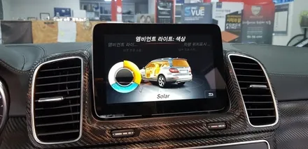[분당벤츠전문점] 벤츠 X166 GLS350 순정12색 엠비언트 변경 작업(멀티컬러 적용) / 성남 분당구 정자동