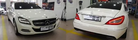 [분당벤츠전문점] 벤츠 CLS W218 CLS350 2012년식 순정 3색 엠비언트를 순정 12색 멀티컬러 엠비언트 시공작업 / 성남 분당구 정자동