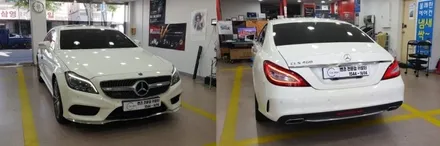 [분당벤츠전문점] 벤츠 CLS W218 CLS400 2017년식 순정 3색 엠비언트를 순정 12색 멀티컬러 엠비언트 시공작업 / 성남 분당구 정자동