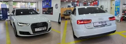 [분당수입차전문점] 아우디 C7 A6 2016년식 안드로이드 M2C200플러스 네비게이션 국산 고해상도 12.3인치 모니터 교체 / 성남 분당구 정자동