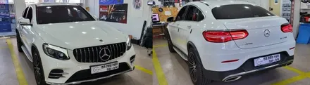 [분당벤츠전문점] 벤츠 C253 GLC300쿠페 2018년식 타업체 시공된 불량 고장난 엠비언트 탈거 원복후 순정 64색 엠비언트 변경 + 부메스터 3D전동 트위터 + 데쉬보드 엠 / 성남 분당구 정자동
