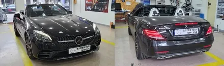 분당 벤츠 전문점 카알터 SLK SLC 순정 12색 엠비언트 교체 순정 12색 송풍구 엠비언트 교체 작업 / 성남 분당구 정자동