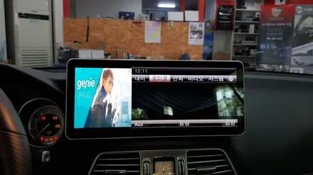 [분당벤츠전문점] 벤츠 A207 E200 카브리올레 국산 12.3인치 대화면 와이드 모니터 + 구글공식인증 안드로이드 카블릿 M2C100 설치 / 성남 분당구 정자동