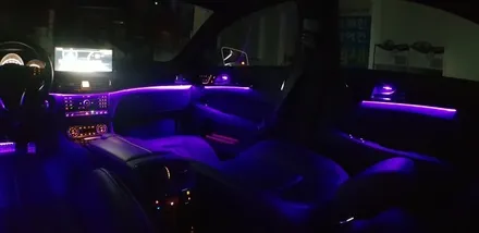 [분당벤츠전문점] 벤츠 CLS W218 CLS400 2017년식 순정 3색 엠비언트를 순정 12색 멀티컬러 엠비언트 시공작업 / 성남 분당구 정자동