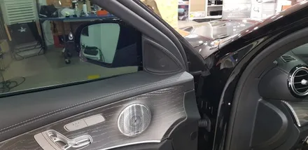 [분당벤츠전문점] 벤츠 신형E클래스 W213 E350 페이스 리프트 부메스터 3D전동 트위터, 전면&리어송풍구 엠비언트 라이트 교체 / 성남 분당구 정자동