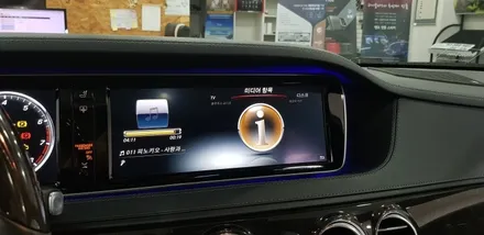 [분당벤츠전문점] 벤츠 S클래스 W222 S500 2016년식 안드로이드 M2C200플러스 고해상도 인터페이스 순정GPS연동 AUX코딩 / 성남 분당구 정자동