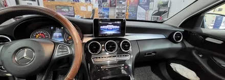 [분당벤츠전문점] 벤츠 C클래스 W205 C200d 2017년식 안드로이드 M2C200플러스 네비게이션 국산 고해상도 12.3인치 모니터 교체 / 성남 분당구 정자동