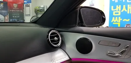 [분당벤츠전문점] 벤츠 E클래스 W213 E250 페이스 리프트 신차 패키지 부메스터 3D전동 트위터, 전면송풍구 엠비언트 교체 / 성남 분당구 정자동