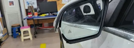 분당벤츠전문점 카알터 GLC350e 사이드미러 프레임파손 교체 사각지대개선 옵틱글래스 광각미러교체 국산 안드로이드 M2C200 AUX코딩 순정GPS연동 LTE 무선 WiFi / 성남 분당구 정자동