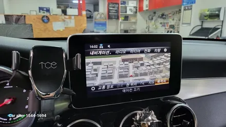 GLC350e 국산 안드로이드 M2C200PLUS 국산 고해상도 12.3인치 와이드 모니터교체 AUX코딩 순정 GPS연동 파크라케이블 설치 / 성남 분당구 정자동