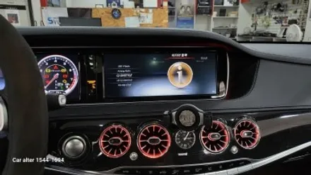 벤츠 W222 S63 AMG 커맨더 오디오 고장수리 터치모니터변경 M2C200PLUS AUX코딩 순정GPS연동 파크라케이블 무선 LTE WiFi 공유기 분당 정자동 카알터 / 성남 분당구 정자동
