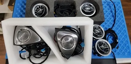 [분당벤츠전문점] 벤츠 S클래스 W222 S350 부메스터 전동트위터 1열 송풍구엠비언트 2열 송풍구엠비언트 교체작업 / 성남 분당구 정자동