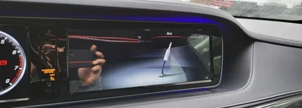 분당벤츠전문점 카알터 S클래스 W222 S500 터치스크린 변경 안드로이드 M2C200PLUS 순정GPS연동 파크라케이블 설치 AUX코딩 / 성남 분당구 정자동