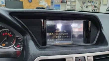 벤츠 E350 카브리올레 국산 안드로이드 M2C200PLUS 네비게이션 국산 12.3 와이드모니터 교체 분당 판교 카알터 / 성남 분당구 정자동