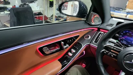 S400d 액티브앰비언트 + 4D전동트위터 + 1열 미드레인지 앰비언트 교체작업 분당 판교 벤츠전문 카알터 / 성남 분당구 정자동