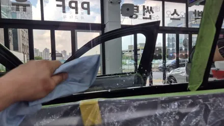 세종 틴팅 BMW 320i, 스카이스크래퍼 그레이에 후퍼옵틱 프나세 시공모습 / 대전 유성