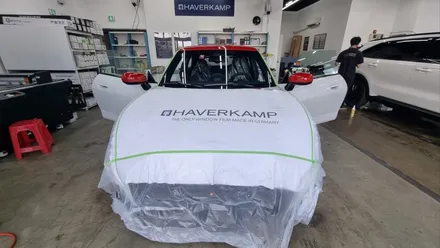 세종시 썬팅 반사 필름인데 블랙. 멋있잖아? 하버캠프 로얄본드 BMW MINI에 적용했어요. / 대전 유성