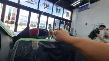 세종시 썬팅 반사 필름인데 블랙. 멋있잖아? 하버캠프 로얄본드 BMW MINI에 적용했어요. / 대전 유성