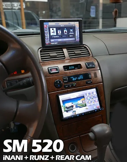 SM520 아이나비, 런즈 네비매립, 후방카메라 깔끔시공 / 서울 성동구 행당동