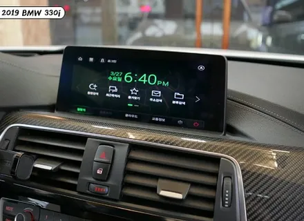 신형 BMW 330i 파인드라이브 BF700G 셋탑네비 매립 / 서울 성동구 행당동